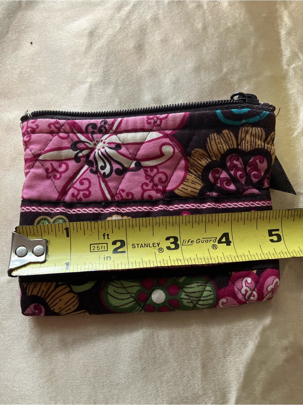 Vera Bradley Mod Floral Pink 2007 Zipper Coin Wallet - Picture 4 of 4